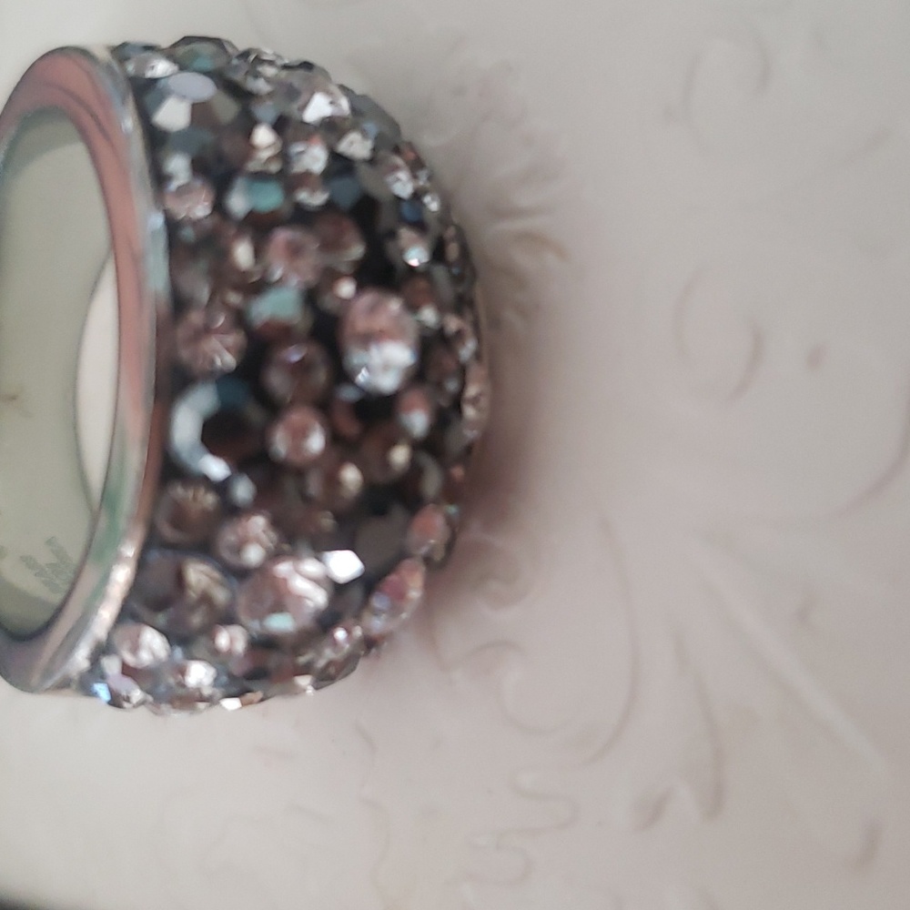 Vintage several colors crystal ring